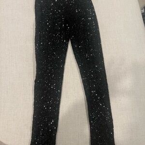 Black Sequin Leggings